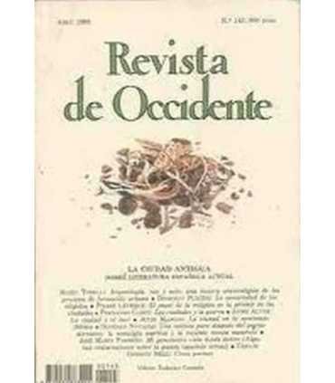Revista de Occidente nº 143. La ciudad antigua. Sobre literatura española actual.