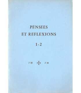 Pensees et reflexions 1-2.