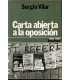 Carta abierta a la oposición