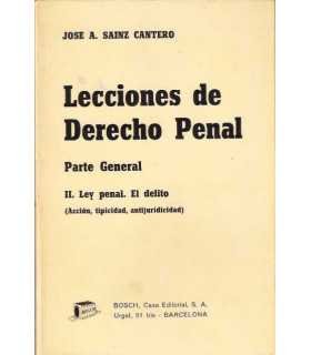 Lecciones de Derecho penal. Parte general II. Ley