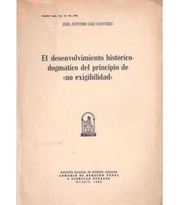 El desenvolvimiento histórico-dogmático del princi