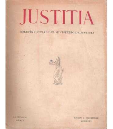 Justitia. Boletín oficial del Ministerio de Justic