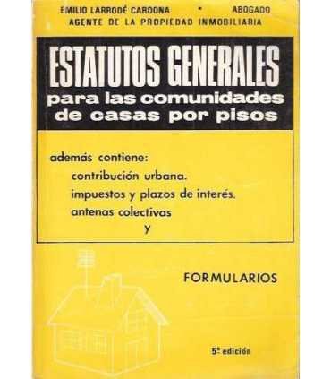 Estatutos generales para las comunidades de casas