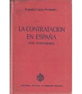 La contratación en España por extranjeros