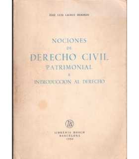 Nociones de Derecho civil patrimonial e introducci