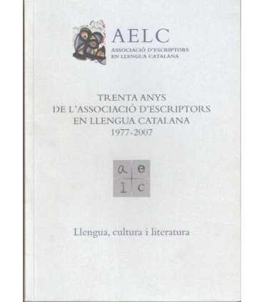 Trenta anys de l´associació d´escriptors en llengu