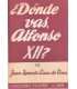 ¿Dónde vas, Alfonso XII?