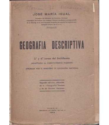 Geografía descriptiva 3º y 4º curso del Bachillera