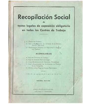 Recopilación social de textos legales de exposició