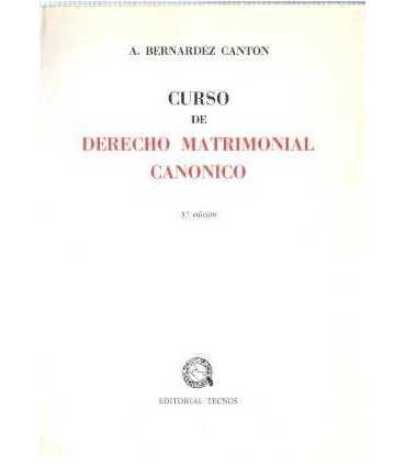 Curso de Derecho Matrimonial Canónico