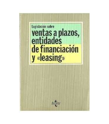 Legislación sobre ventas a plazos, entidades de fi