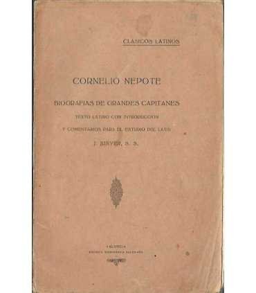 Cornelio Nepote. Biografías de grandes capitanes