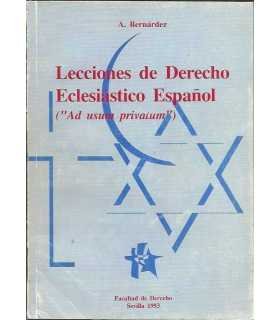 Lecciones de Derecho Eclesiástico Español