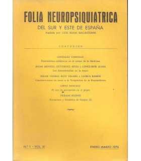 Folia Neuropsiquiátrica del Sur y Este de España,