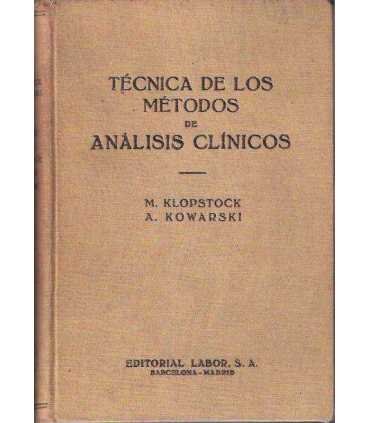 Técnica de los métodos de análisis clínicos