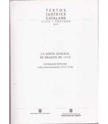 Textos jurídics catalans. Lleis i costums II/11. L