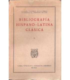Bibliografía Hispano-Latina Clásica. Tomo X