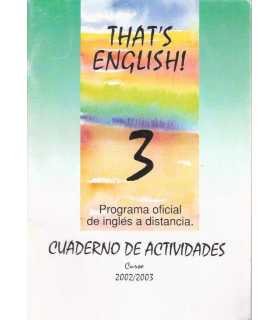 That's English 3, cuaderno de actividades