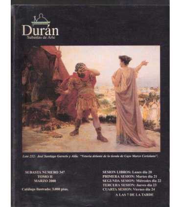 Durán, Subastas de Arte. nº 347. Pinturas y Materi