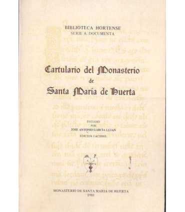 Cartulario del Monasterio de Santa María de Huerta