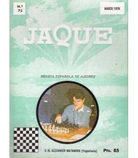 Jaque. Revista española de ajedrez nº 75. Marzo 19