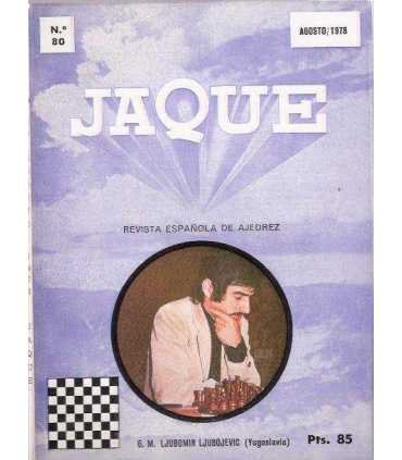 Jaque. Revista española de ajedrez nº 80. Agosto 1