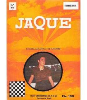 Jaque. Revista española de ajedrez nº 86. Febrero