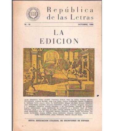 Républica de las letras: La edición