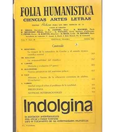 Folia Humanística. Tomo V, Nº 58, Octubre