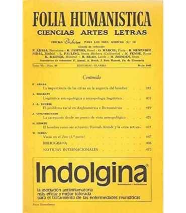 Folia Humanística. Tomo VI, Nº 65, Mayo