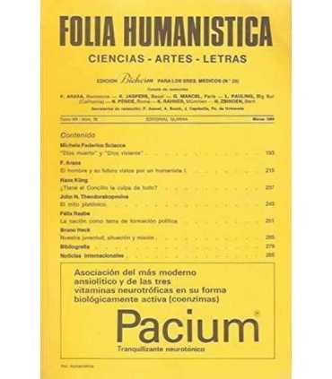 Folia Humanística. Tomo VII, Nº 75, Marzo