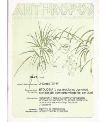 Anthropos, 26-27. Revista de Información y Documen