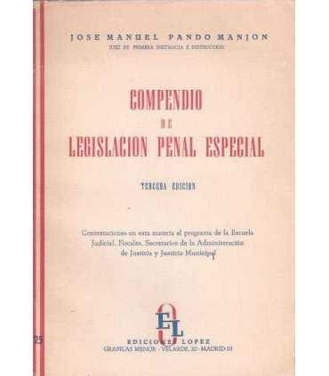 Compendio de legislación Penal Especial