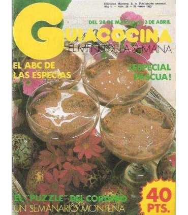 Guíacocina, 29. El menú de la semana