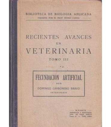 Recientes avances en Veterinaria, tomo III. Fecund