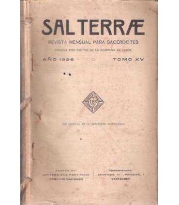 Sal Terrae, revista mensual para sacerdotes, tomo