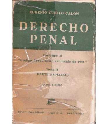 Derecho Penal II. Parte especial