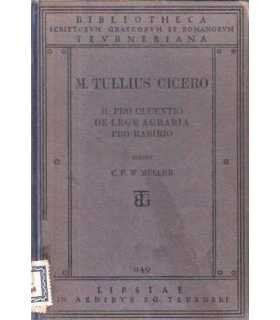 Orationes II. Pro A. Cluentio habito de lege Agrar