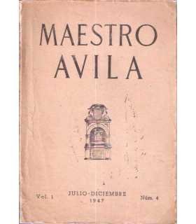Maestro Ávila. Doctrina y personalidad. vol. 1 num