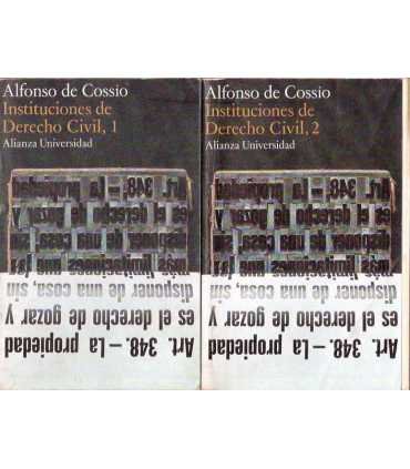 Instituciones de Derecho Civil 1 y 2.