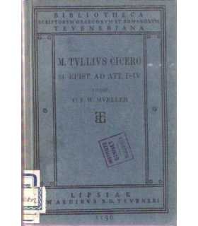 Epistolarum ad Atticum, libri I a IV.