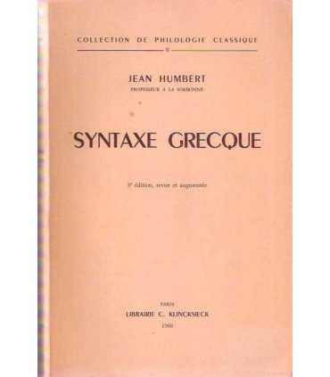 Syntaxe Grecque