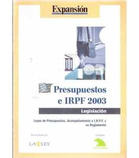 Presupuestos e IRPF 2003. Legislación