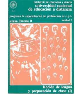 Lengua francesa II, unidad 5: Lección de lengua y