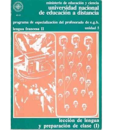 Lengua francesa II, unidad 5: Lección de lengua y