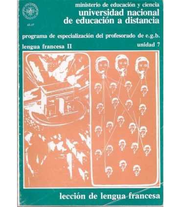 Lengua francesa II, unidad 7: Lección de lengua fr