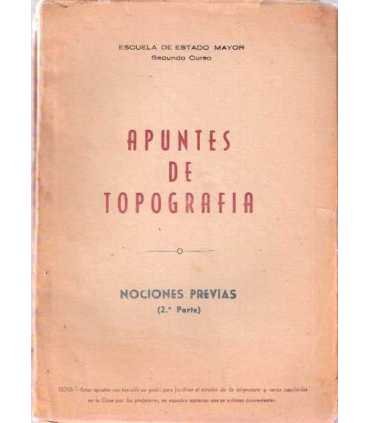 Apuntes de topografía 2ª curso. Nociones previas.