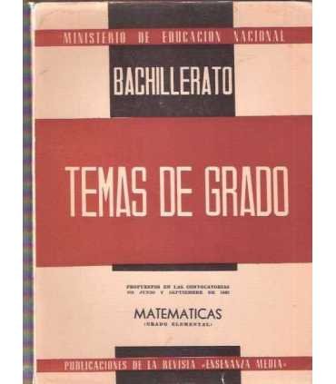 Temas de Grado. Matemáticas (grado elemental)