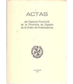 Actas del Capítulo Provincial de la Provincia de E