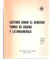 Lectura sobre el derecho. Tomás de Aquino y Latino